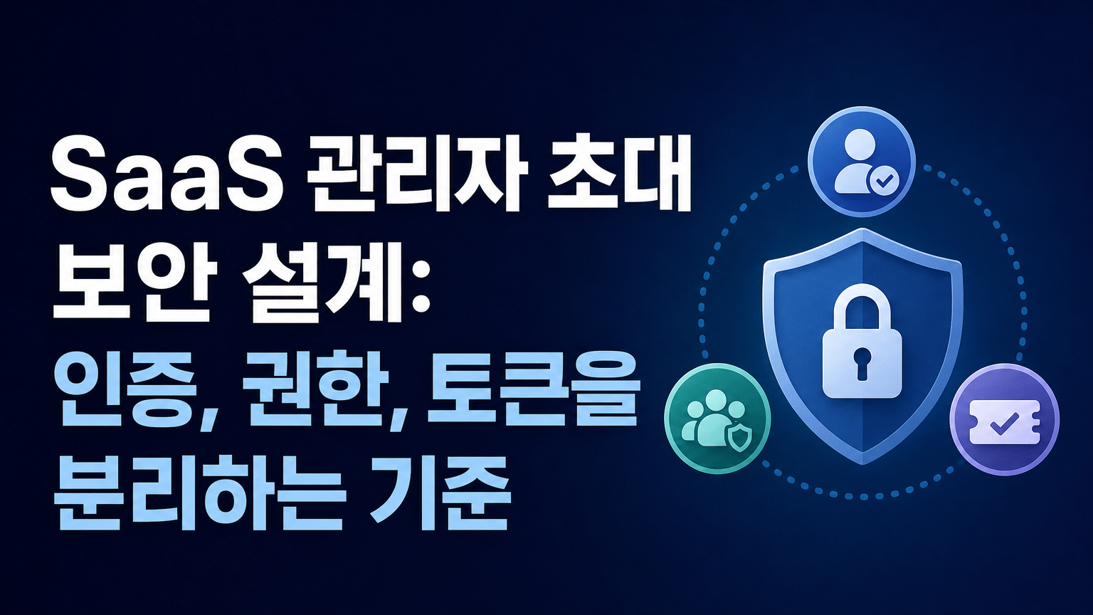 SaaS 관리자 초대 보안 설계: 인증, 권한, 토큰을 분리하는 기준