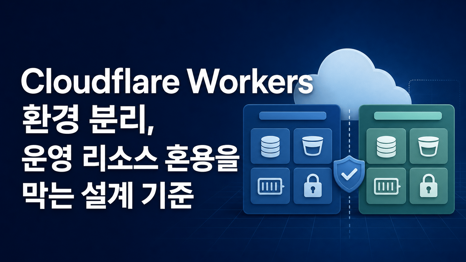 Cloudflare Workers 환경 분리, 운영 리소스 혼용을 막는 설계 기준